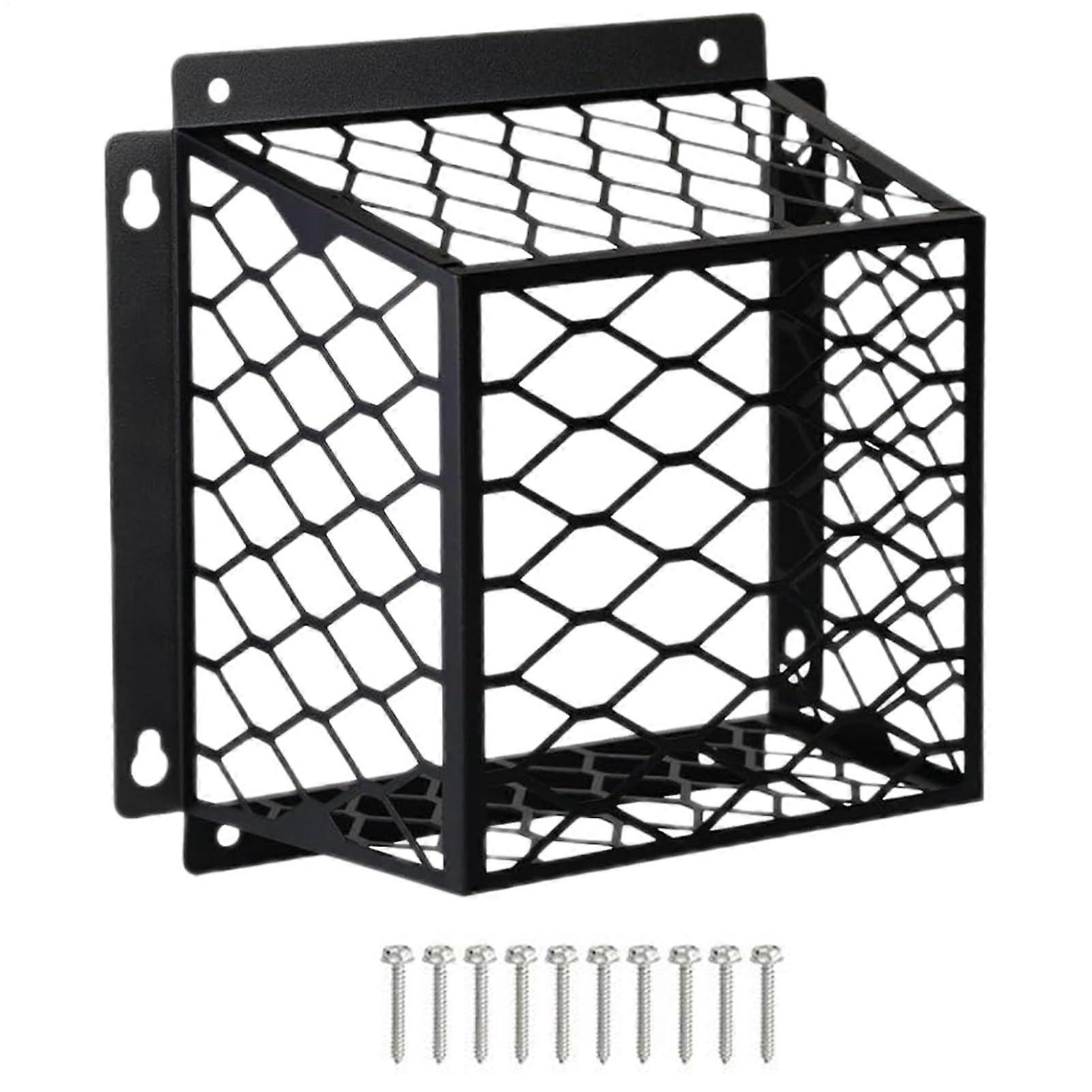 Dryer Outlet Guard WeatherResistant Mesh Wrap With Round Lattice Wall Stop SecureFit Housing Black Outdoor Use