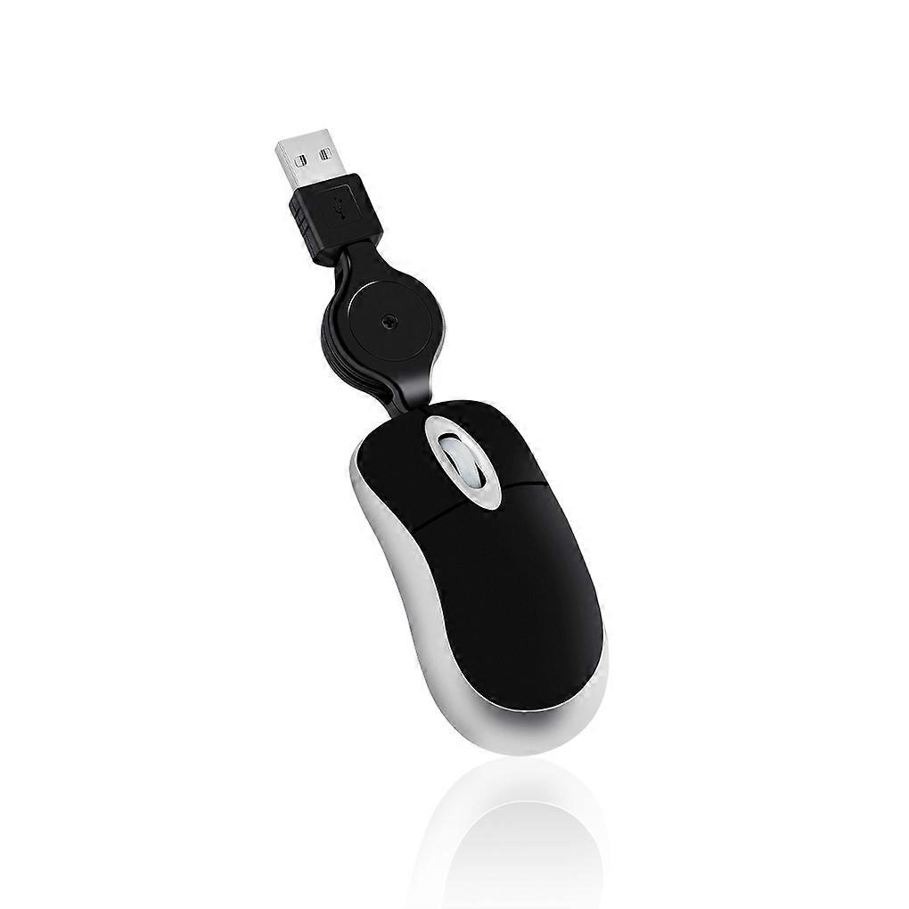 Computer for Ultra-lightweight Mouse Wired Optical 1000 DPI Universal Telescopic Retractable for Ergonomic Design Gaming