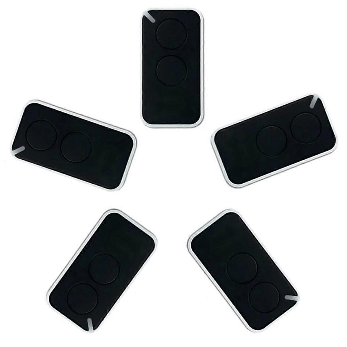 5pcs pour NICE Universal Garage Télécommande 433.92MHz 2-Channel Rolling Code Noir