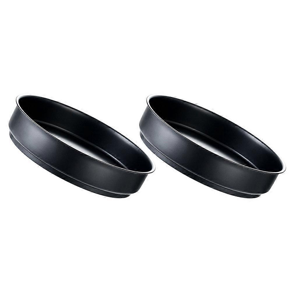 Rotary Kitchen Organizer Kitchenware Cafe Black Stainless Steel Space Saving 2Pcs