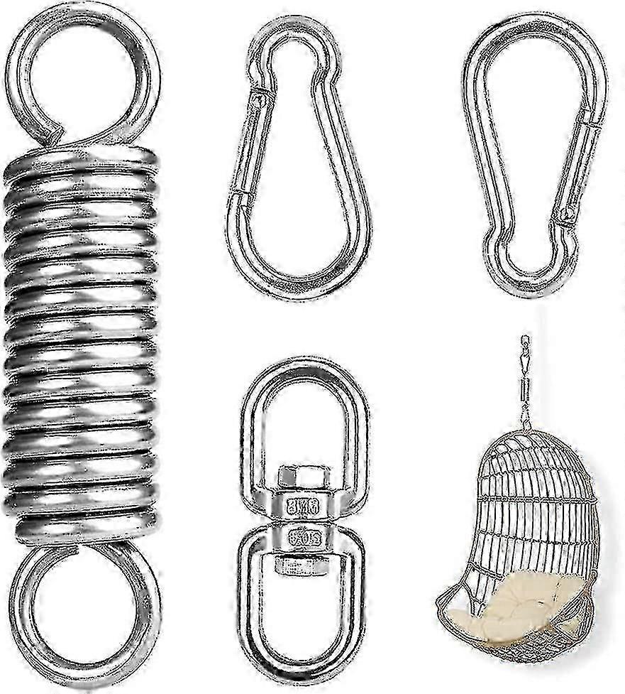 Hanging Chair Swing Spring, Swing Spring Steel Spring With Two Snap Hooks