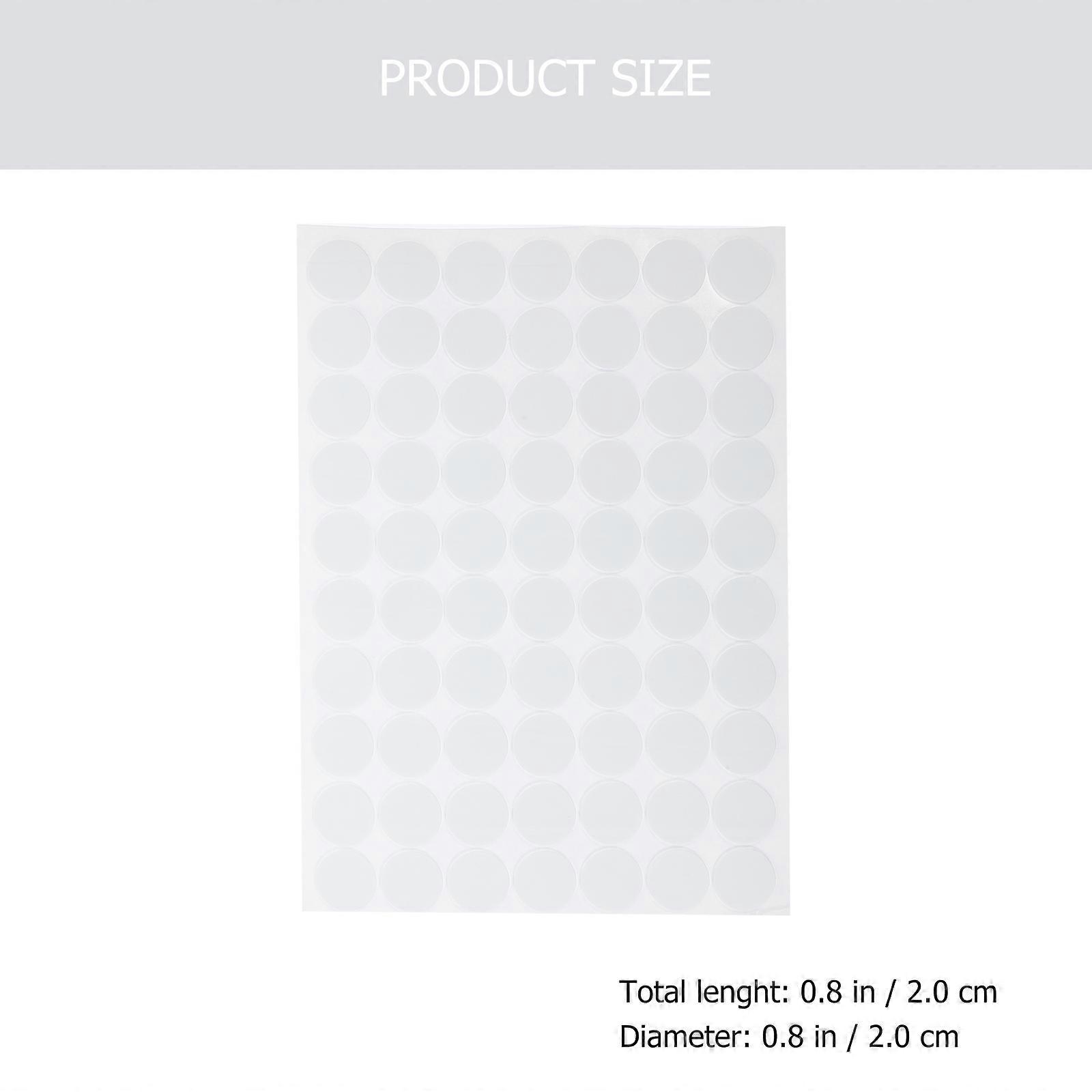 Round Dot Sticker Double Sided Adhesive Stickers for DIY Use 10 Sheets
