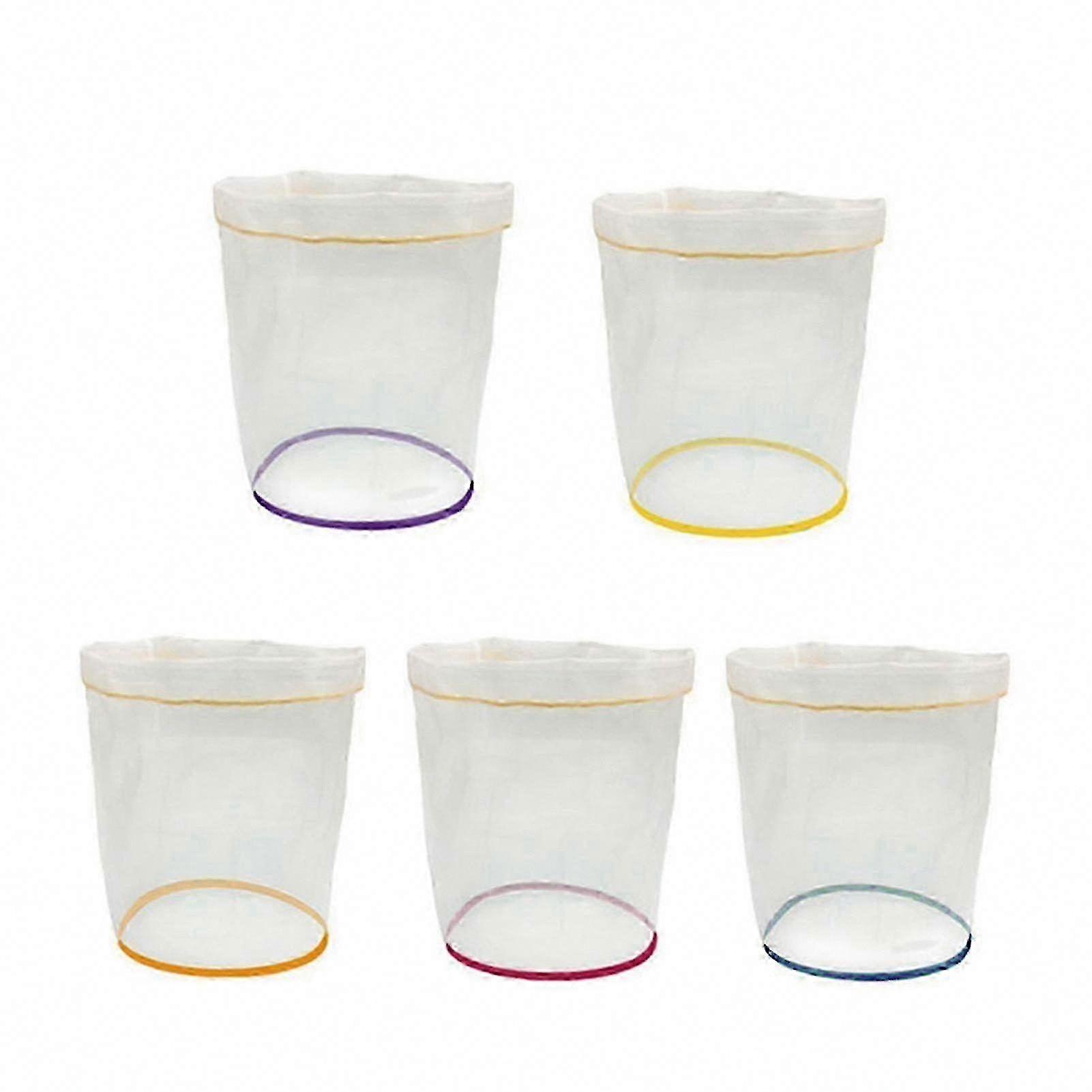 5pcs 5 Gallon Filter Bubble Bag Kit for Herbal Ice Essence Extraction with Micron Drawstring Bags