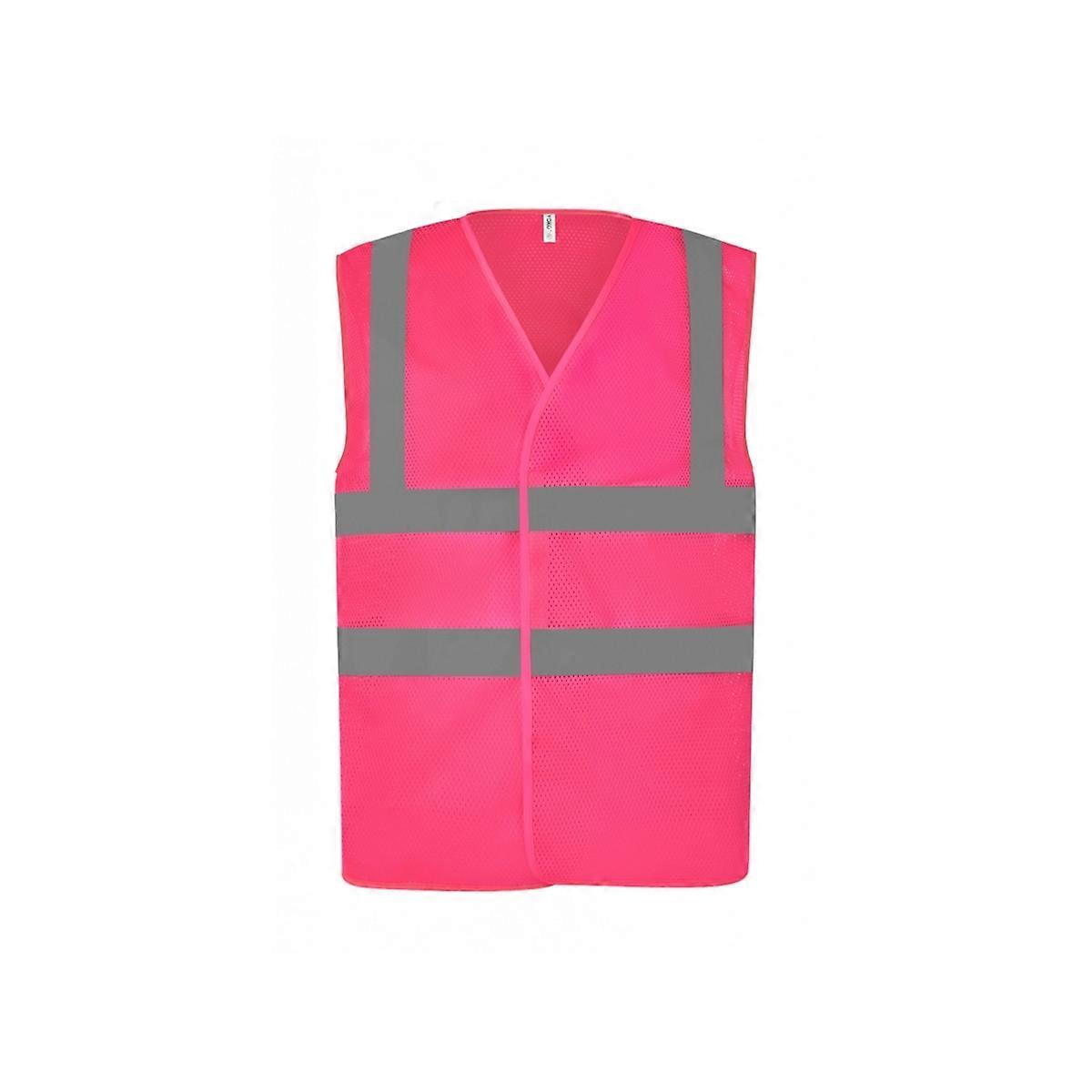 Yoko Unisex Cool Mesh Offene Warnschutzweste für Erwachsene