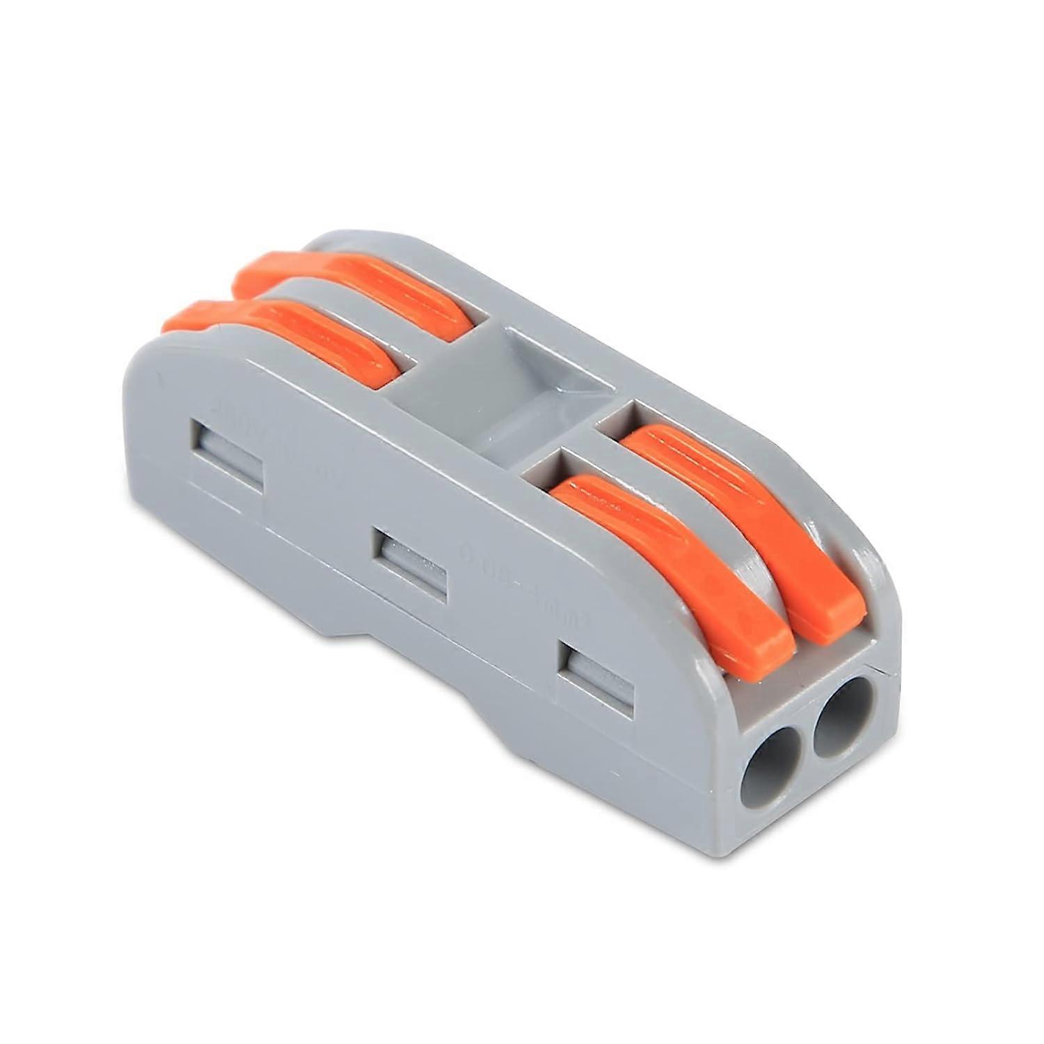 Compact Wire Connector Compact Splice Connectors Lever Wire Nut Electrical Connector Blocks Butt Terminal Connectors (SPL2)20pcs Macaron