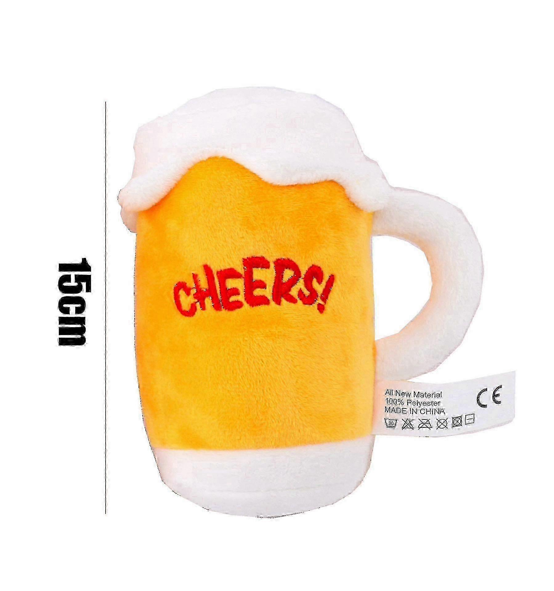 Dog Plush Toys Pet Squeaky Printed Champagne Tequila Bottle Shape Toy Dog Bite-resistant Clean Teeth Chew Toy Pet Supplies high quality MTS