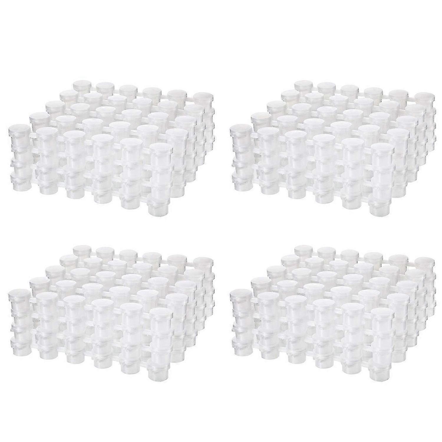 24 Strips 2Ml Empty Paint Strips Paint Cup Clear 144 Pots in Total