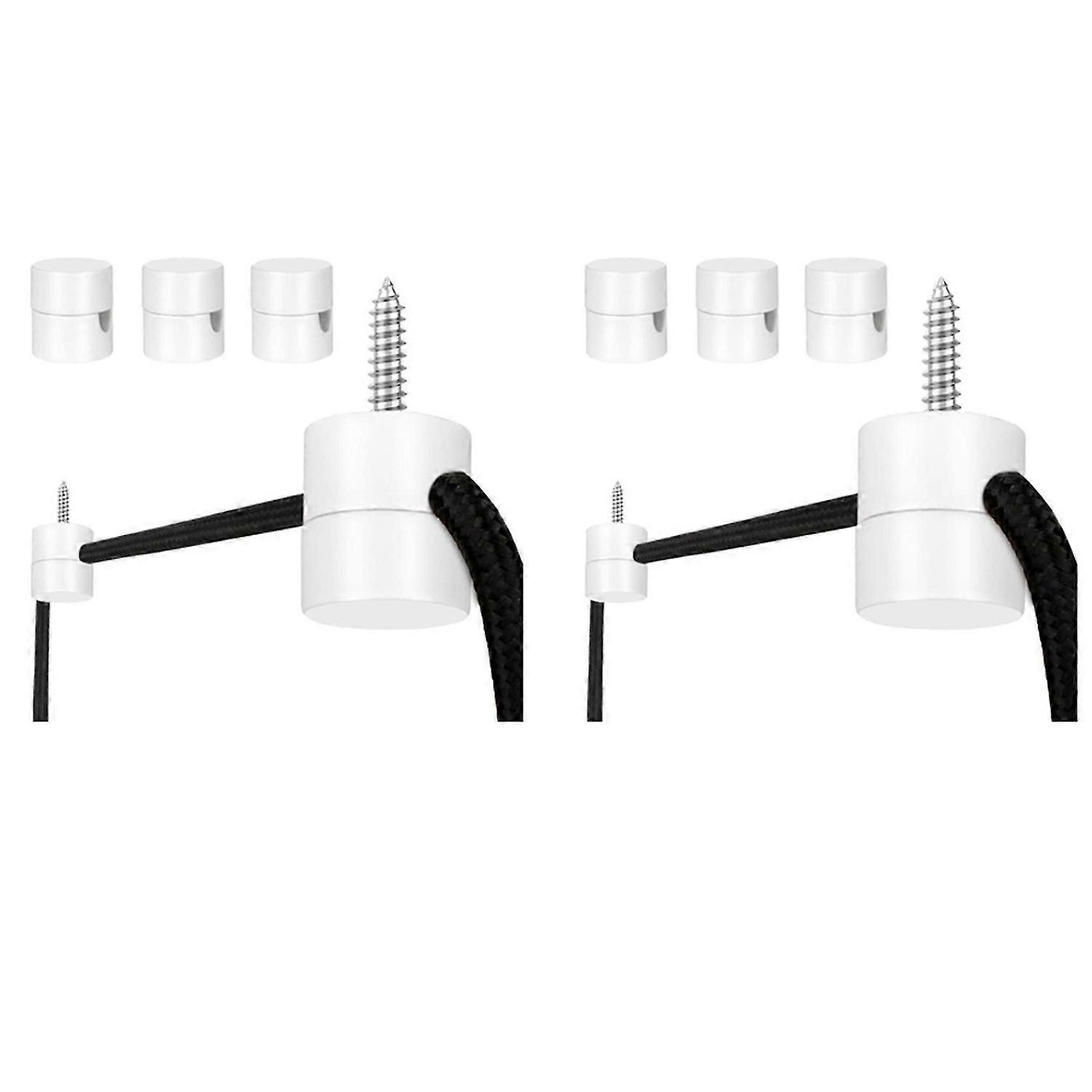 3 Pack Ceiling Hooks for Ceiling Hanging Lights, Ceiling Hooks, White