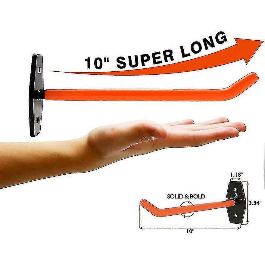 Heavy Duty Wall Mount Garage Hooks 4 Pcs for Tire Storage and Tools