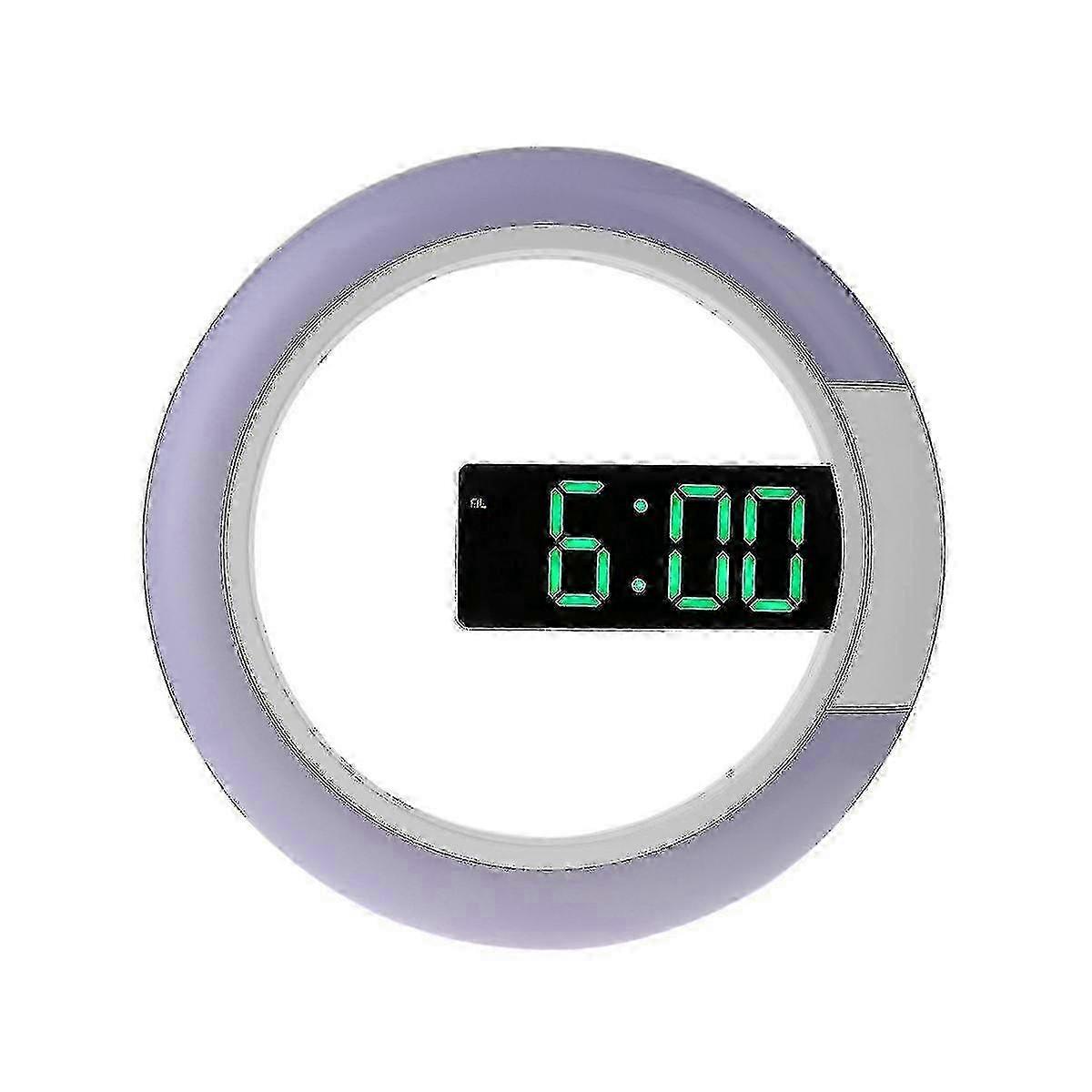 7-Color 3D Digital Wall Clock with Temperature Display, Alarm, Mirror - Ideal for Bedroom & Living Room Decoration 2025