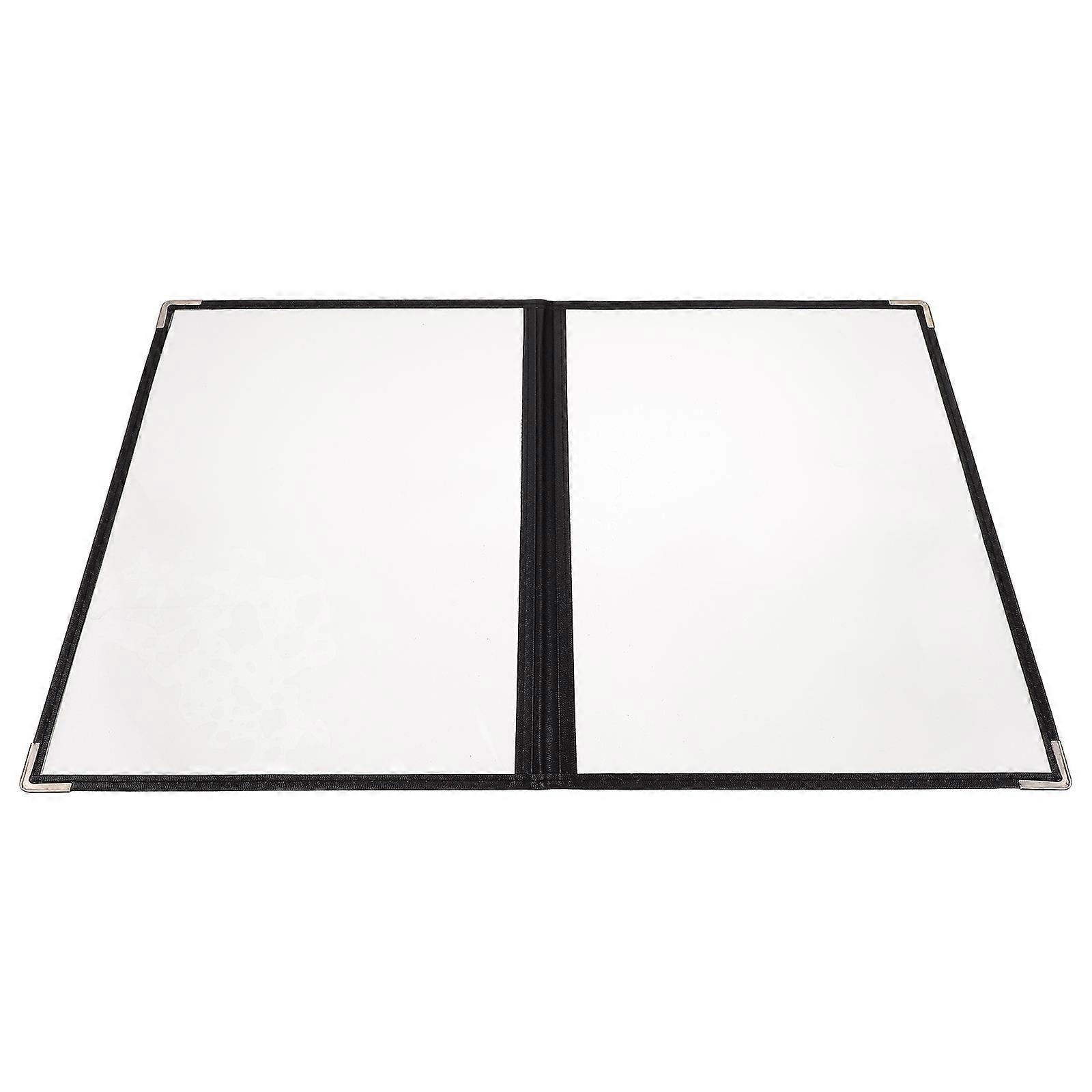 Transparent PVC Menu Binder for Office Use 4Pcs Durable Looseleaf Covers