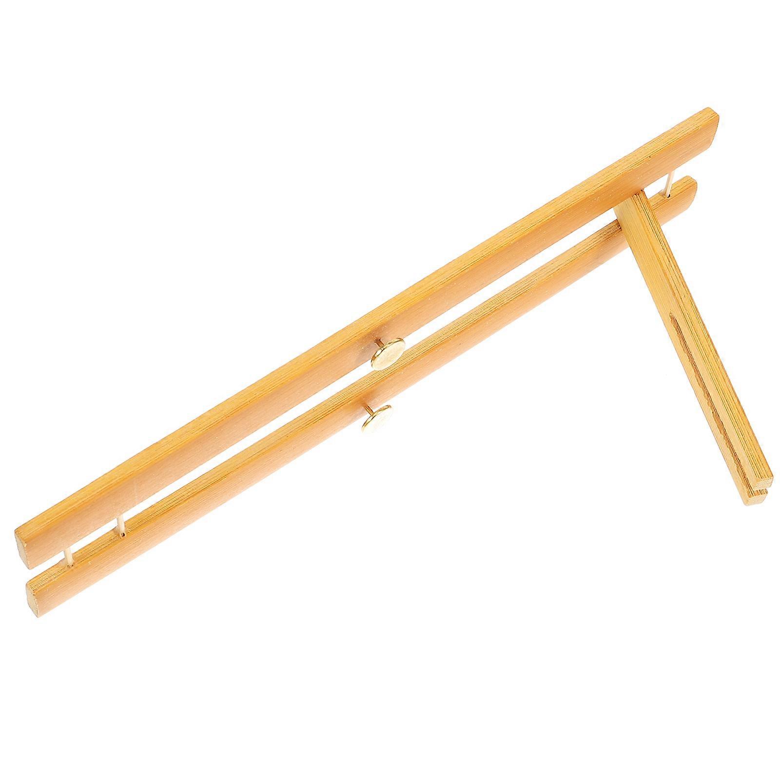 Fans Bamboo Stand Folding Fan Display Holder for Home Decor 4Pcs