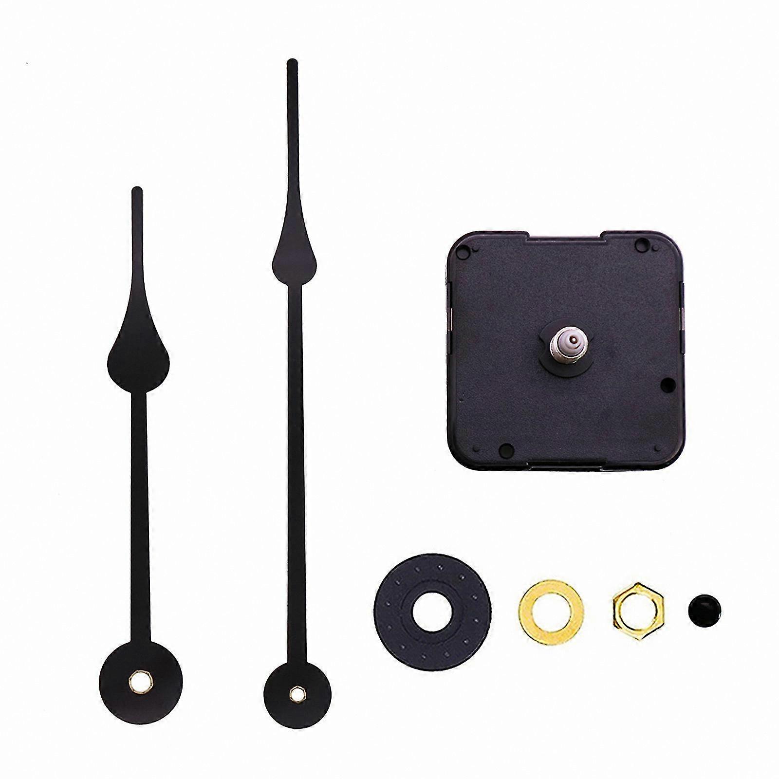 Silent Quartz Wall Clock Movement with 2 Hands for DIY Repair and Replacement Parts