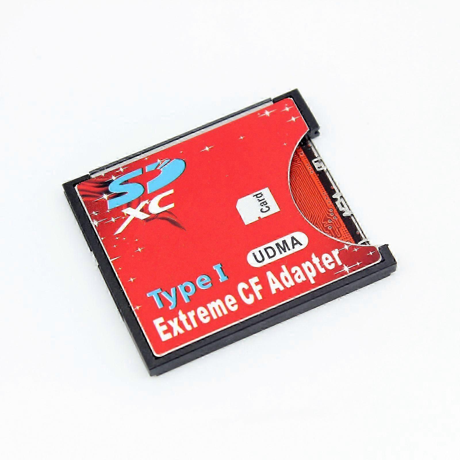 Photography card adapter - SD to CF Type I converter for SLR camera memory cards