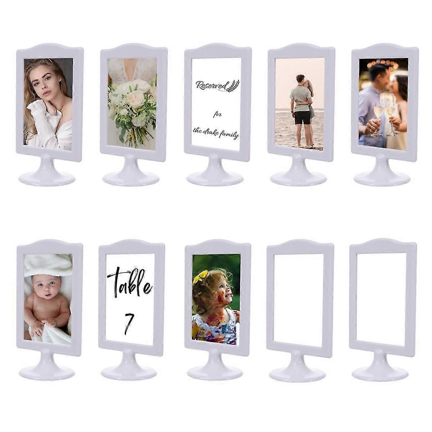 Double Sided Standing Picture Frames 2 Side Pedestal Picture Frames