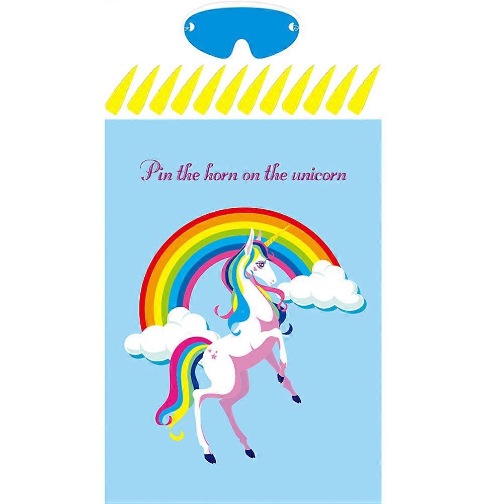Unicorn Birthday Background Decoration Game on 1Set