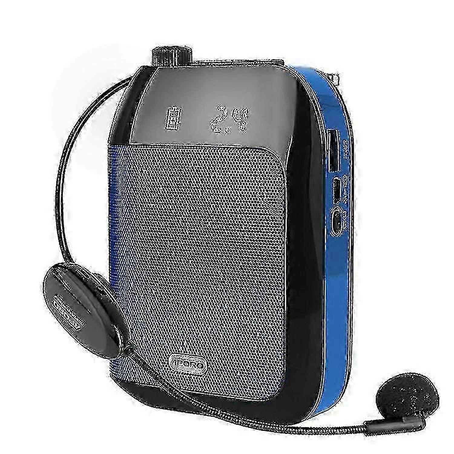 Blue-15w Details About Portable Wireless Voice Amplifier Fr Teaching Guiding Speaker+headset Microphone 10 Hours Of Endurance