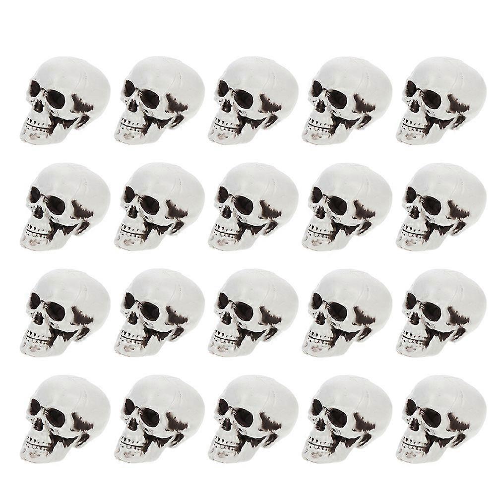 Halloween Skull Decor Decorative Skull Heads for Party 24Pcs Set