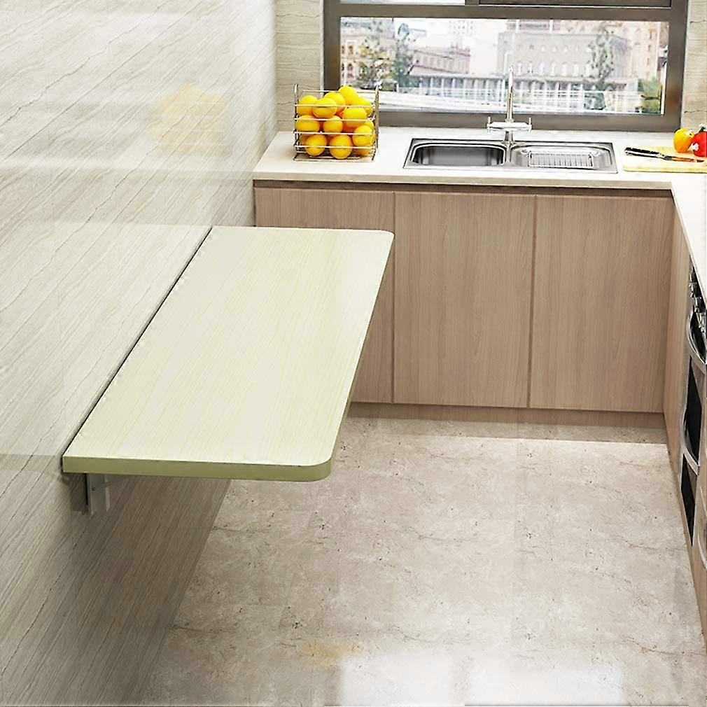 WallMounted Folding Table Dining And Computer Desk SpaceSaving Study Workbench Blanc 70x30 cm/28x12 In Easy Install