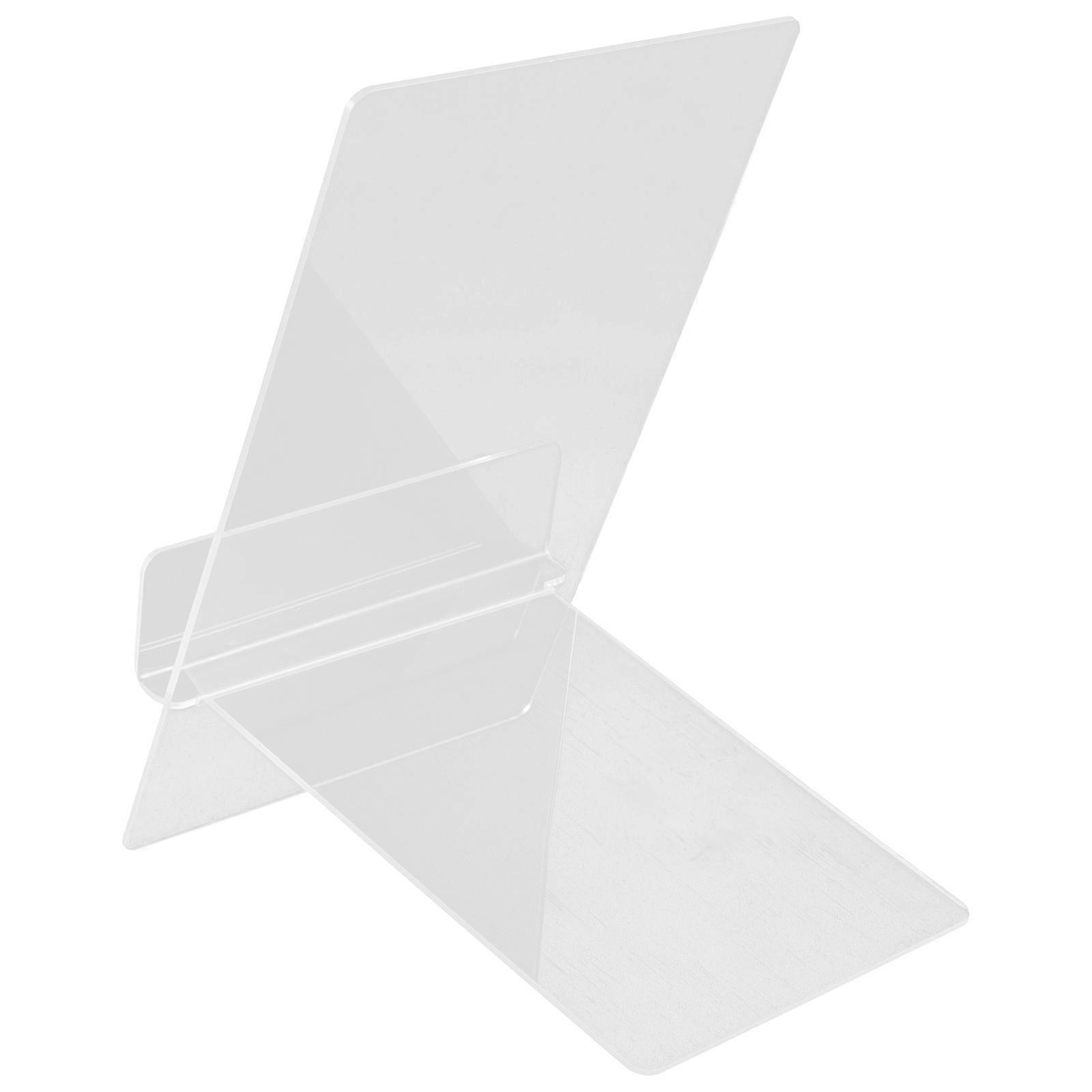 4Pcs Acrylic Kitchen Recipe Holder Transparent Adjustable Book Stand