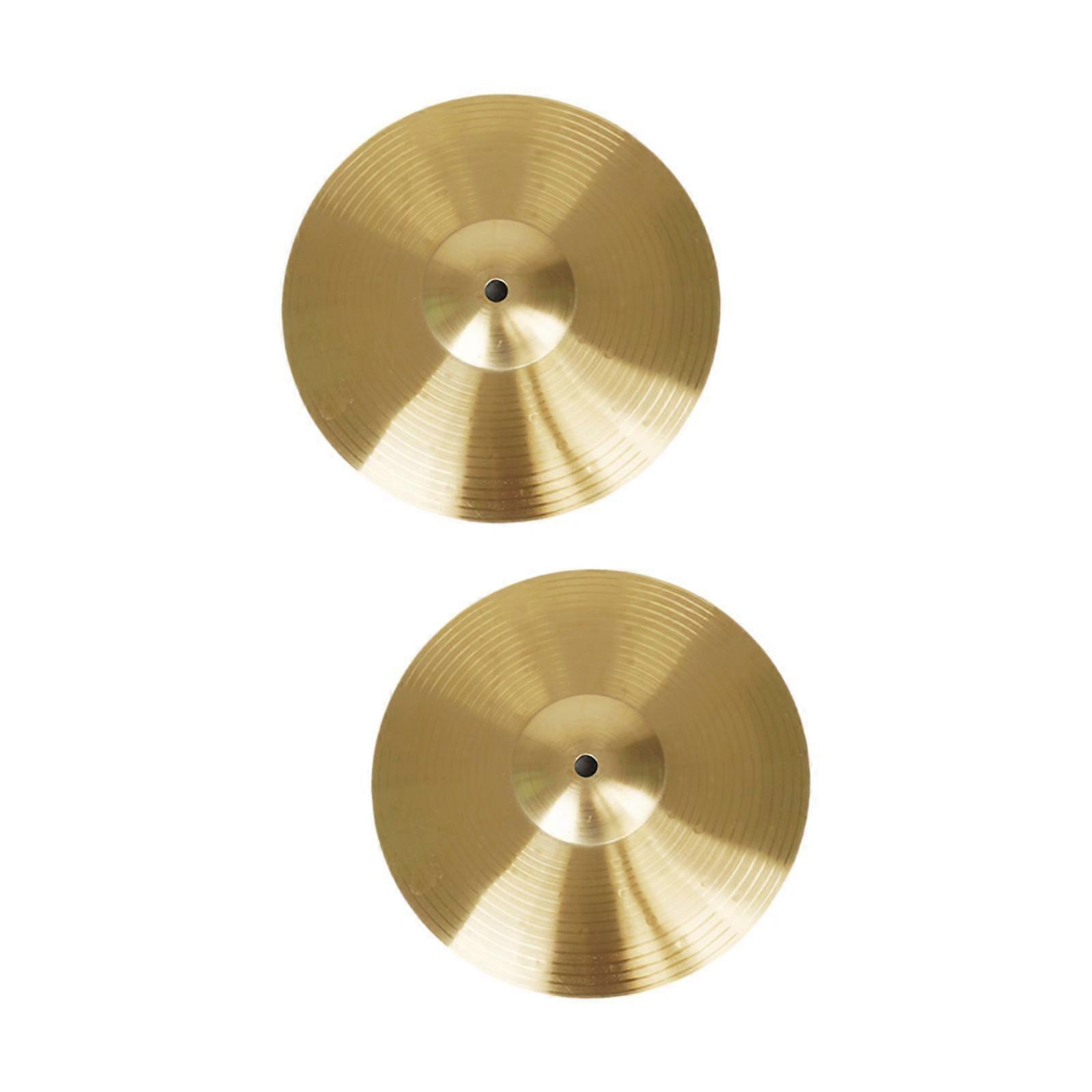 2x Drum Cymbals Traditional Replacement for Beginner Players Practice Cymbal Diameter 30cm