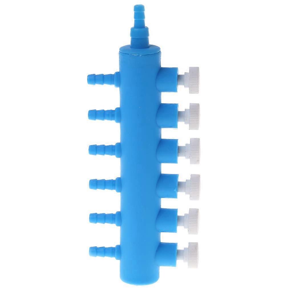 Aquarium Air Line Regulator 2/3/4/5/6Way Regulator Connector With Volume Control 6 Heads