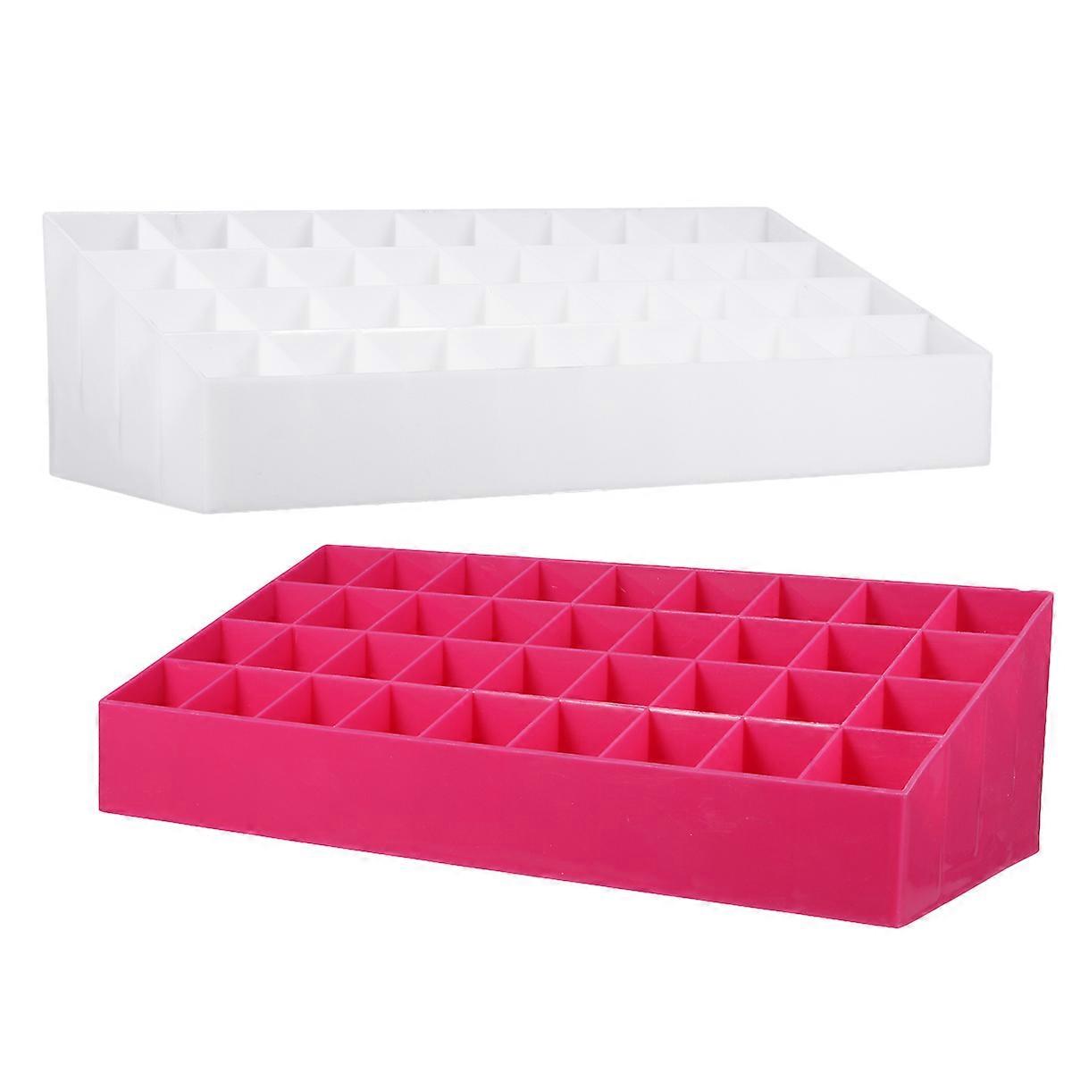 Lipstick Storage Case Storage Canister for 36 Slots Desk Organizer