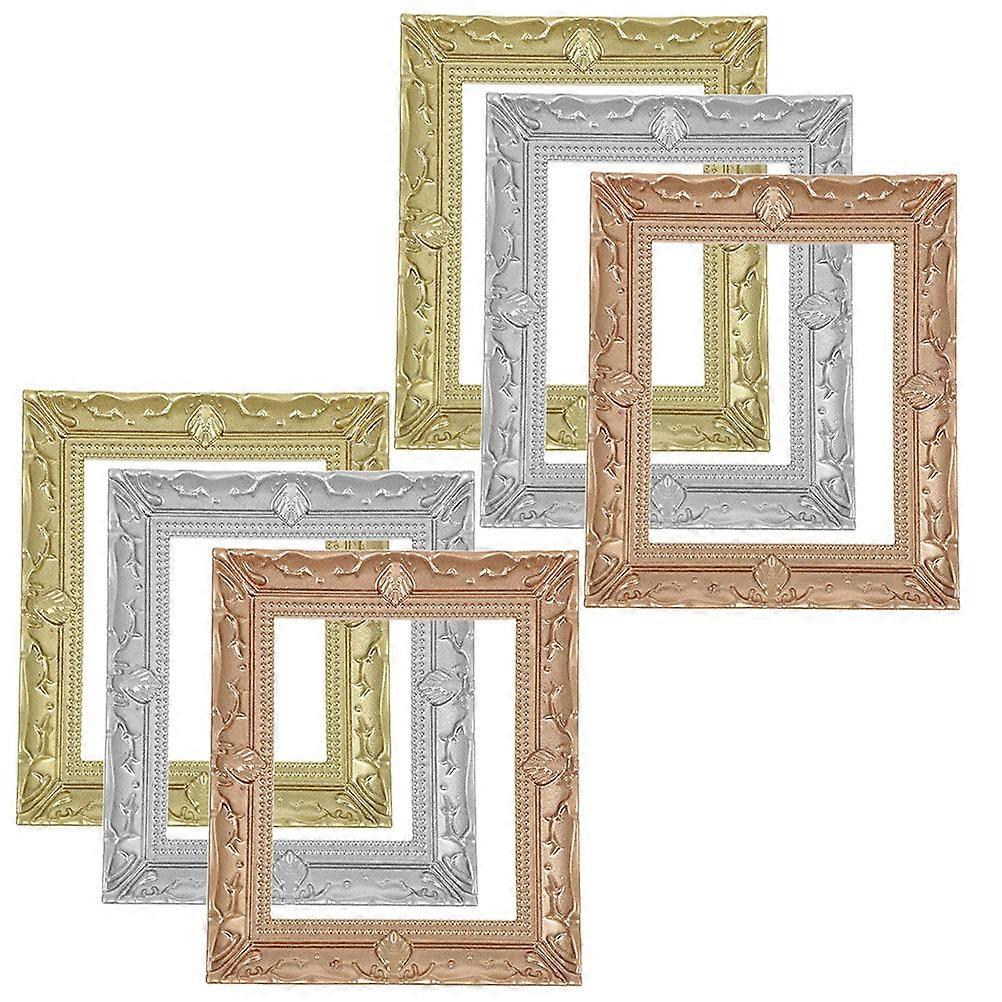 Miniature Resin Frames Doll House Picture Frames for Decor 18Pcs