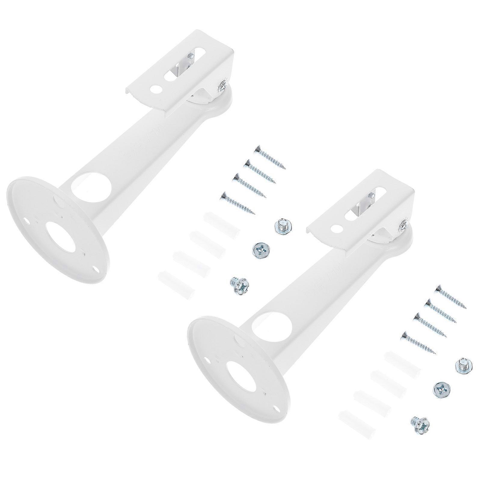 Camera Mount Bracket for Surveillance Rotation Includes 10Pcs White Units