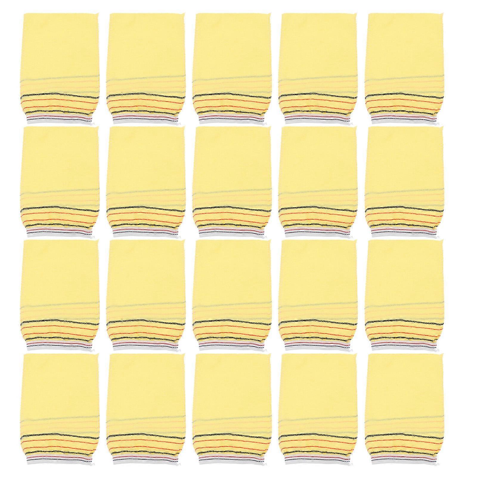 Bath Gloves Exfoliating Gloves for Spa Use 140Pcs Khaki