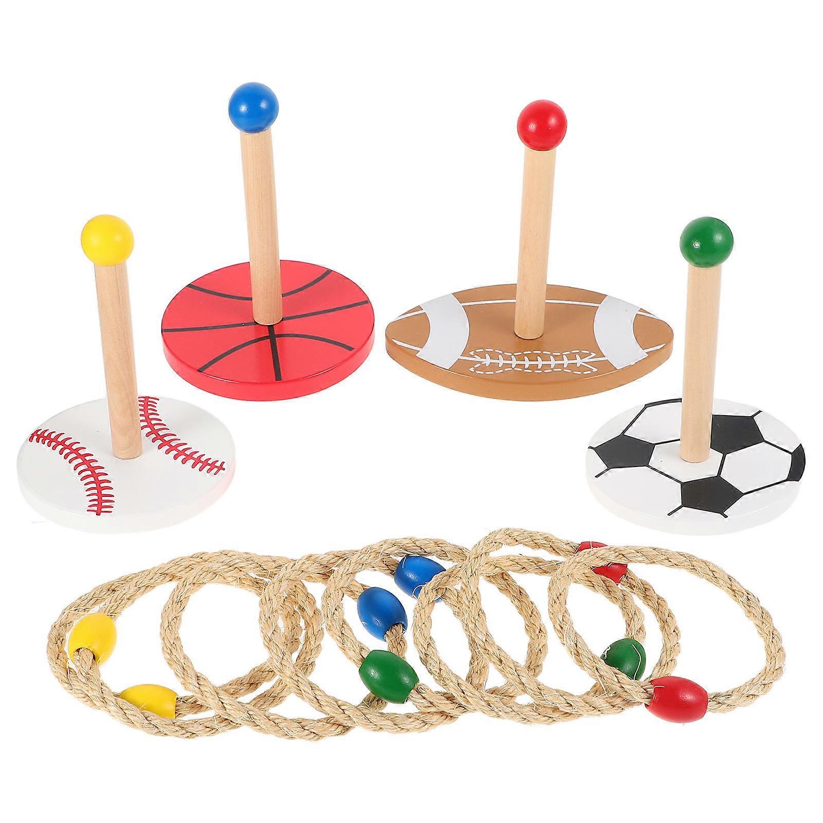 Hand and Eye Coordination Toys Ring Toss Game for 4Sets Outdoor Play