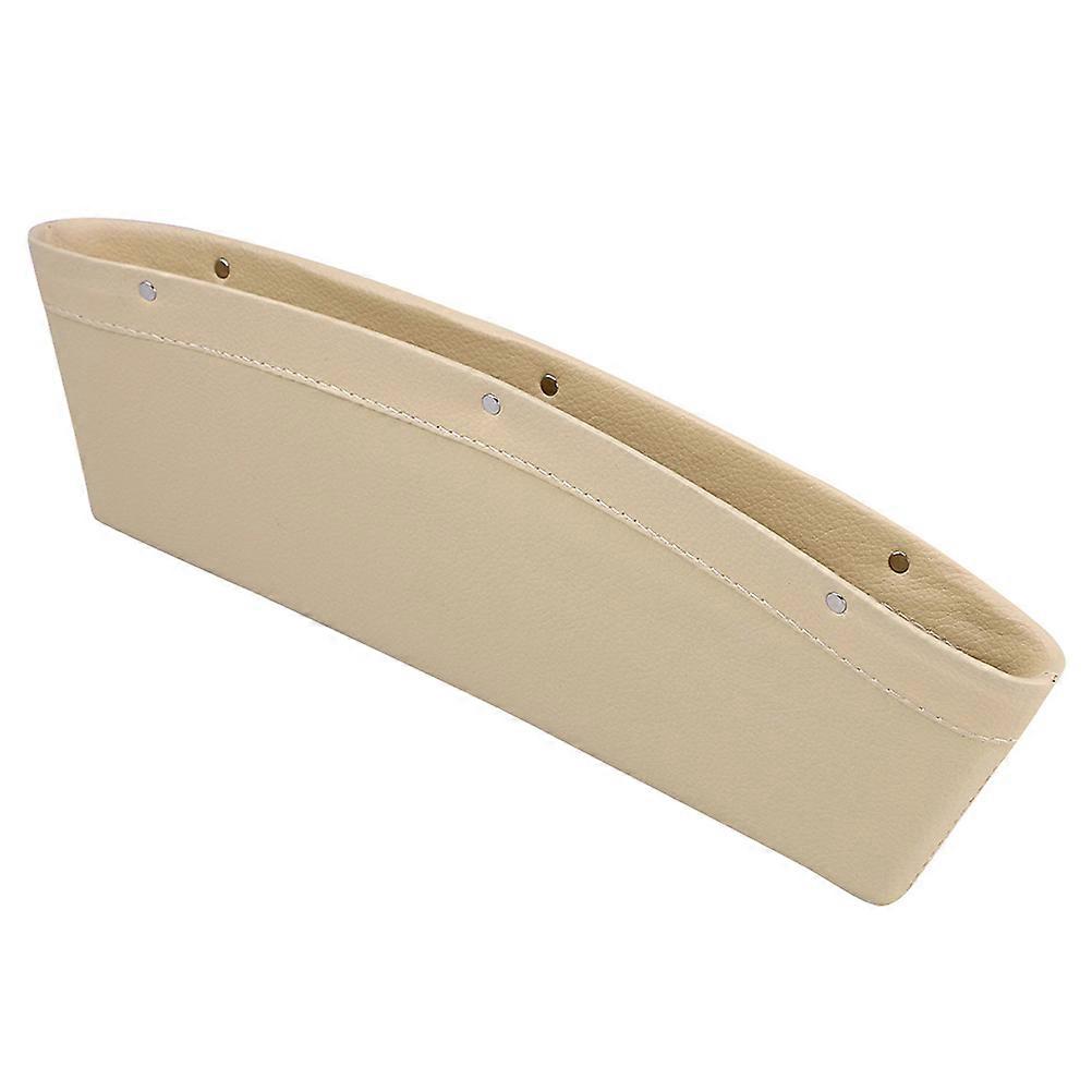 Pocket Organizer Pouch Car Seat Gap Container Prevent Items Dropping From Seat Gap Beige 13.8X4.3X1.6INCH 2Set