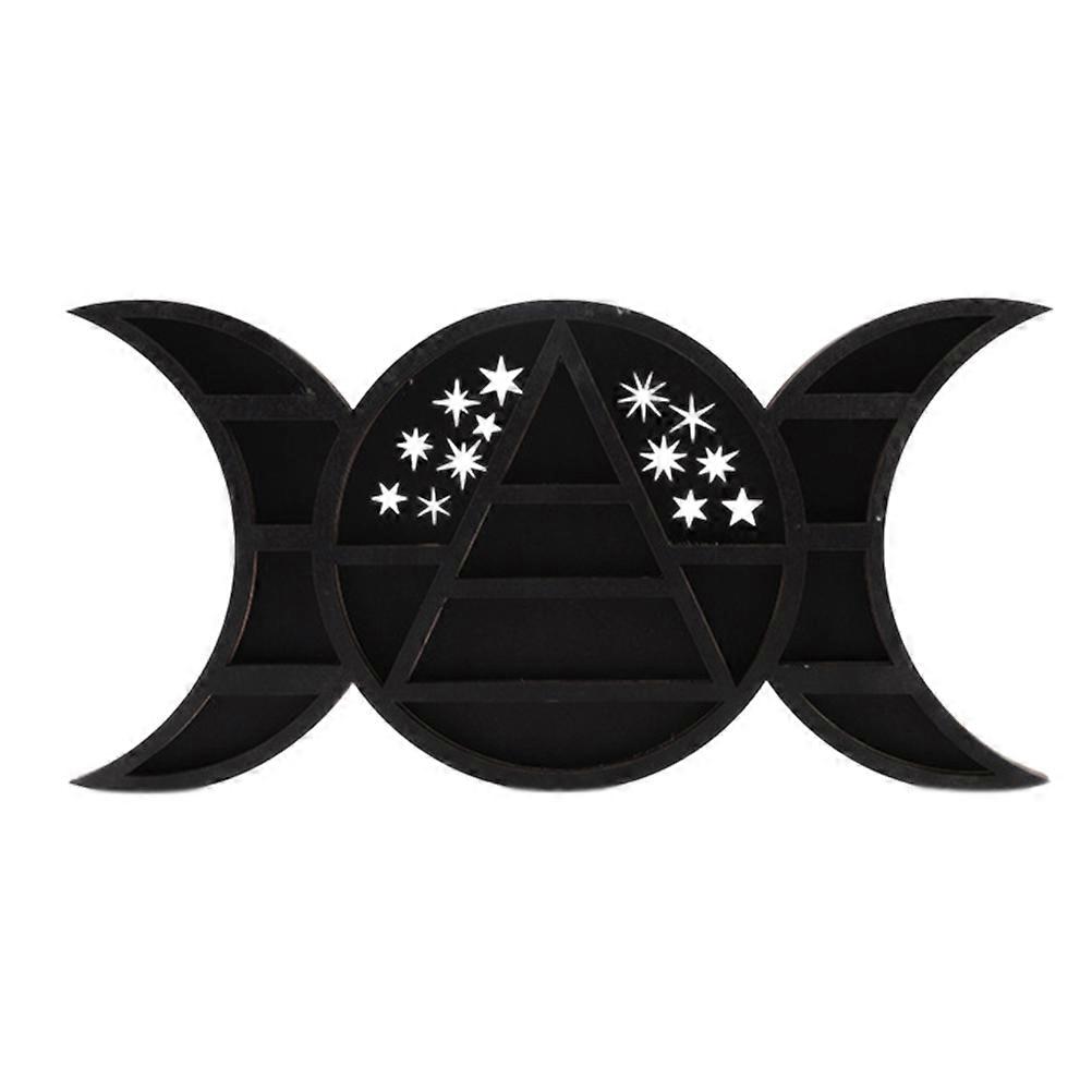 Black Wood Craft Desktop Storage Box for Decorative Use 1Pcs