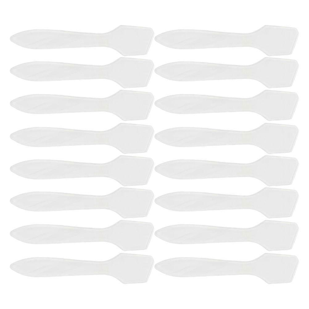 Makeup Spatula Plastic Tool for Facial Mask Dispensing 50Pcs White