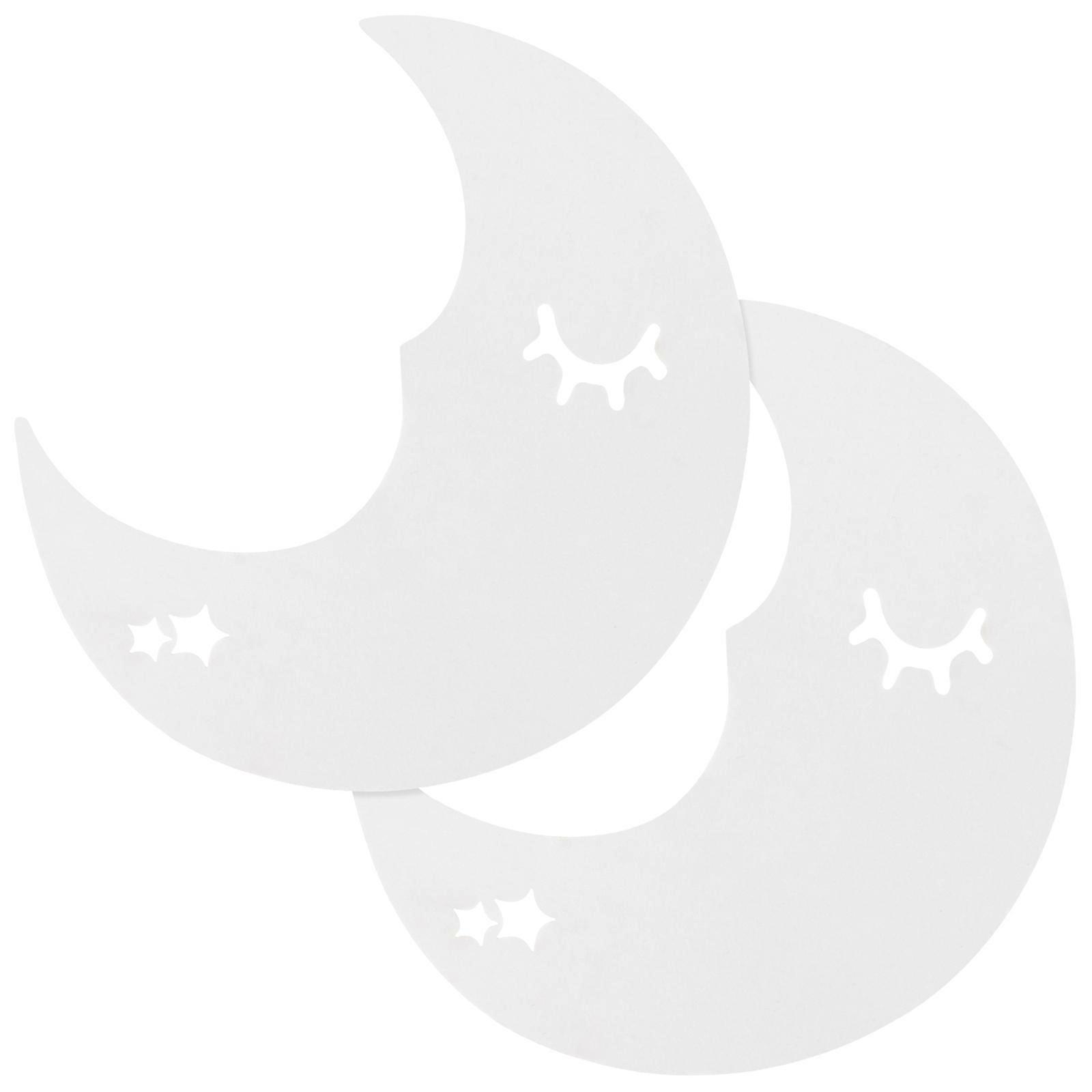 Acrylic Moon Mirror Wall Decor for Living Room 6Pcs Pack