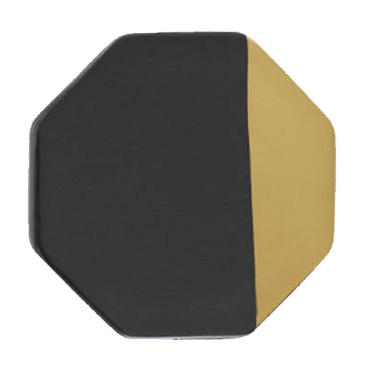 Black Ceramic Cup Coaster for Drinks with Heat Insulation