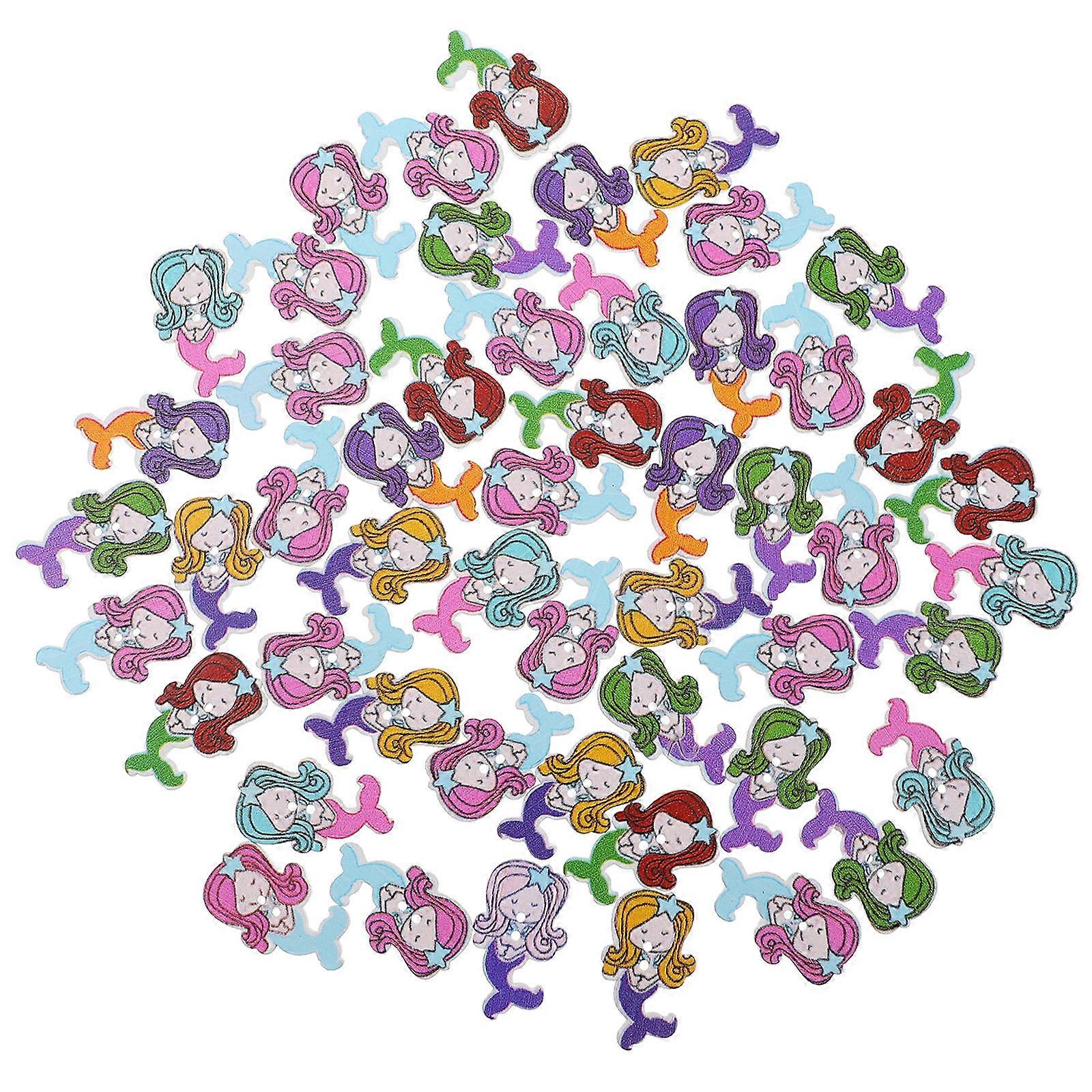 Decorative Button Mermaid Style for Sewing 300Pcs Assorted Colors