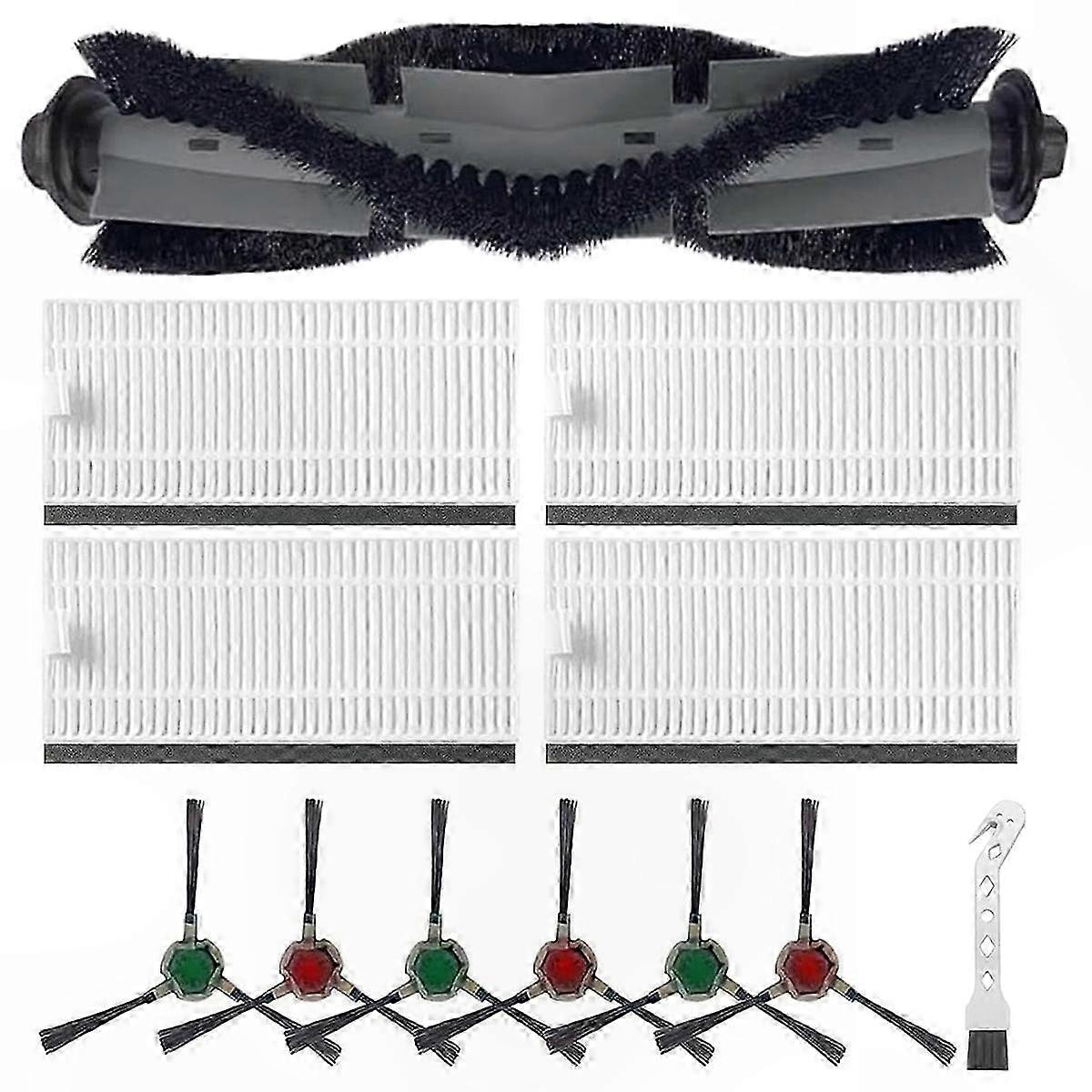 Replacement Side Brush and HEPA Filter for Robotic Vacuum Cleaner Models Compatible with Airrobo P20