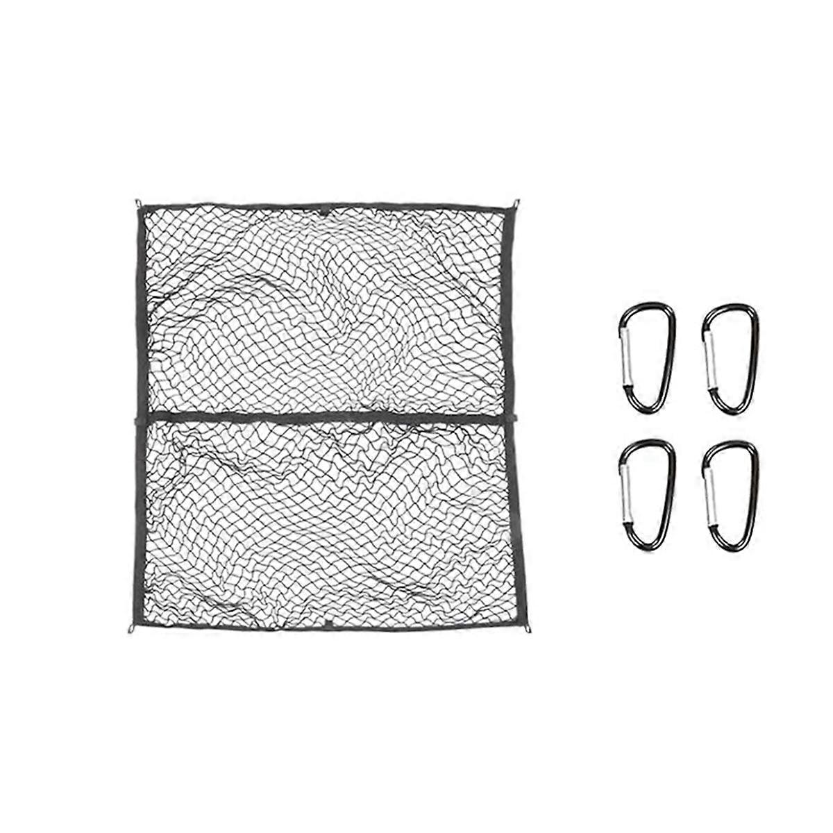 Elastisk netting til lasteplan, karabinkroknett til lasteplan