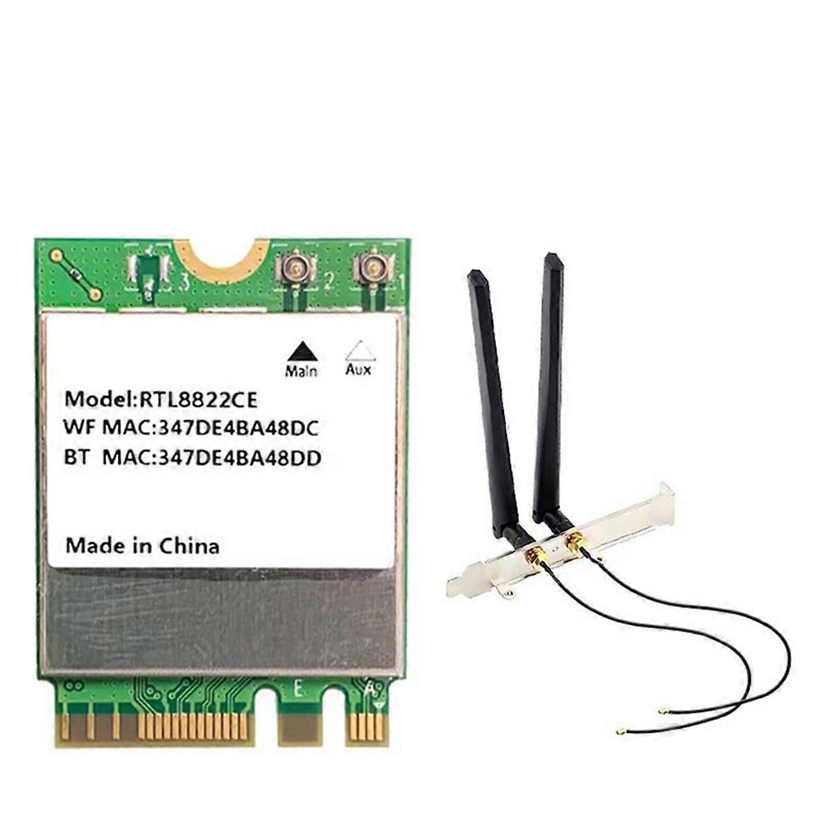 RTL8822CE WiFi Card 1200Mbps Dual Band for 10/11