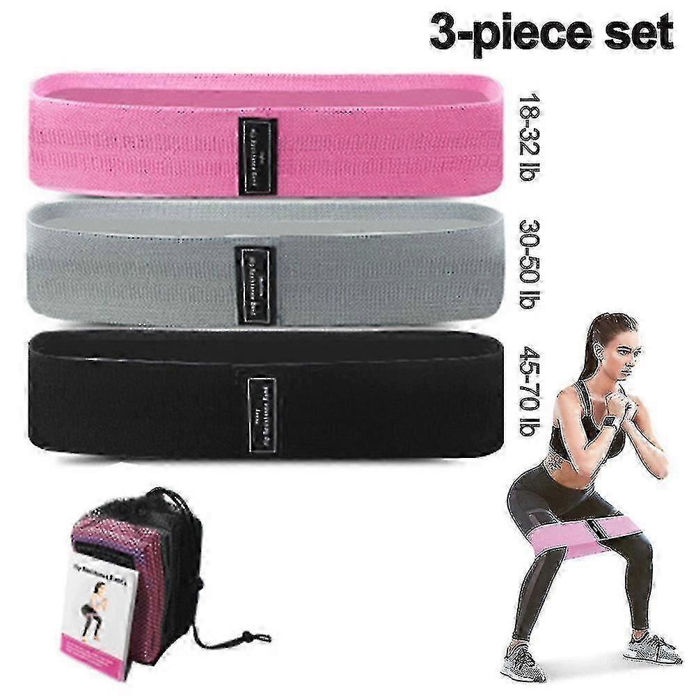 Resistance Exercise Bands Compatible With Booty Bands With Instruction Guide Bag