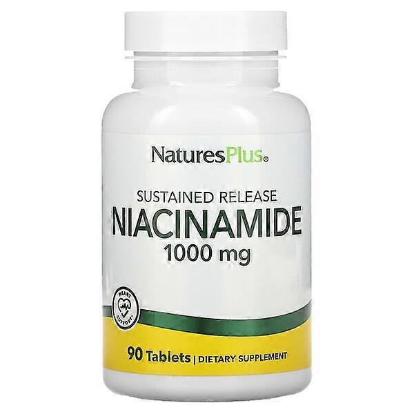 NaturesPlus, Sustained Release Niacinamide, 1000 mg, 90 Tablets