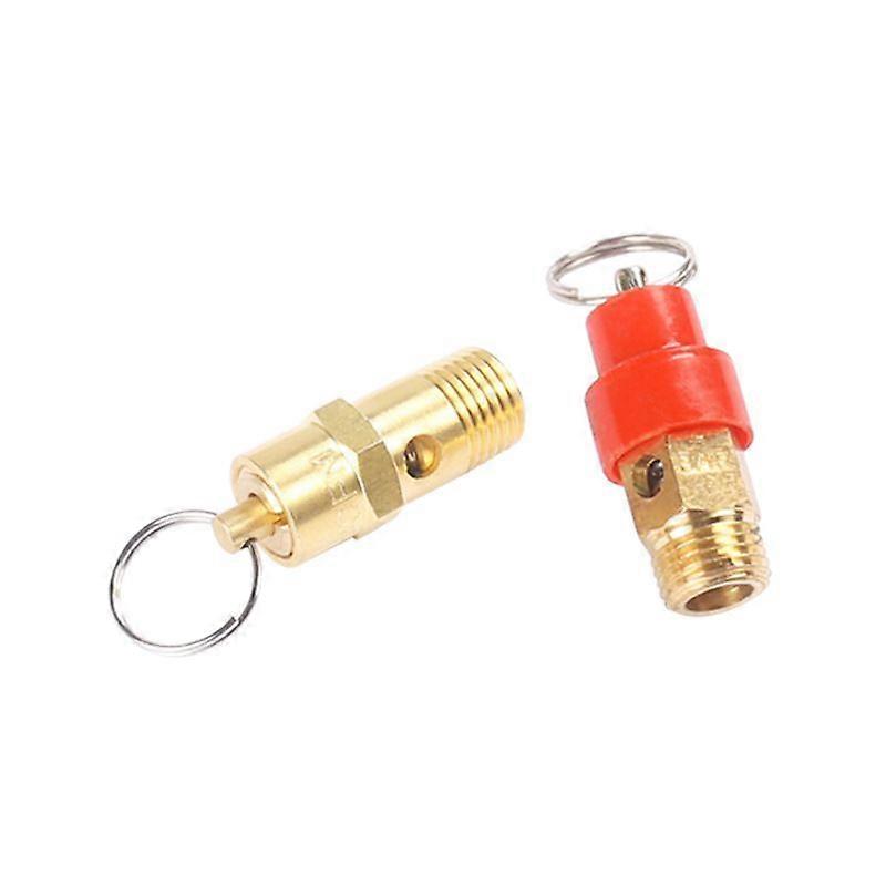 2st säkerhetsventil 1/4 "BSP luftkompressor trycksensor 145PSI 10BAR mässing