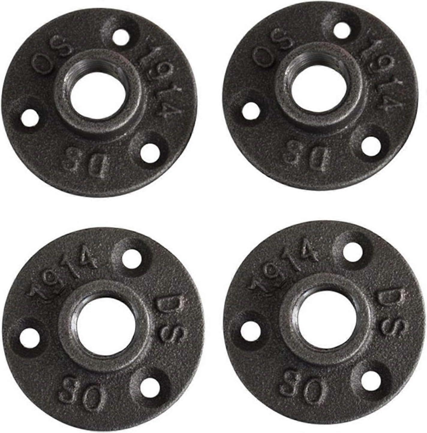 Formbart jernveggbeslag med rusten gulvflens BSP 1/2 & > "