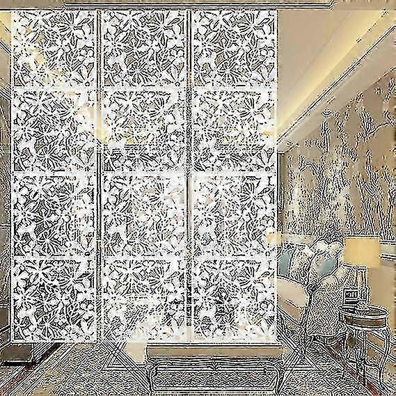 12 אריזות מחיצה בחדר מסכים תלויים מסכי מחיצה לחדר מסכי מחיצה לחדר מסכי פרטיות וילונות מסך תלויים לבנים DIY למשרד המלון הביתי