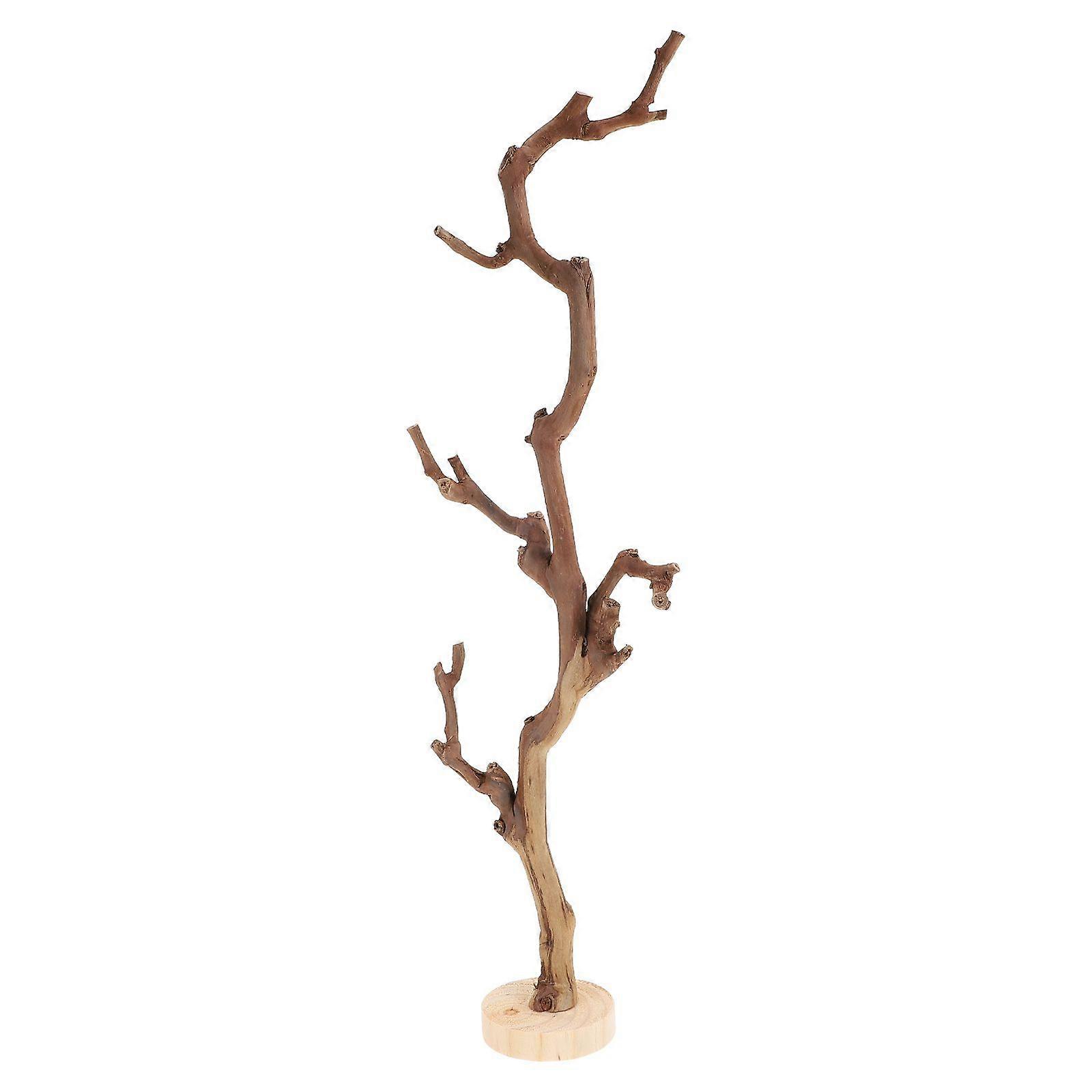 1pc Creative Tree Branch With Bottom Bracket Bookshelf Adornment Wood Bracket