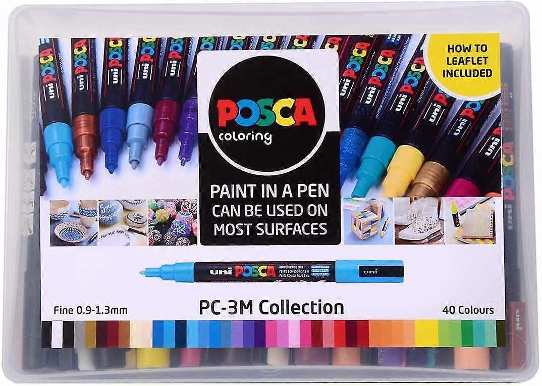 POSCA PC-3M Paint Marker Collection Box 40pc