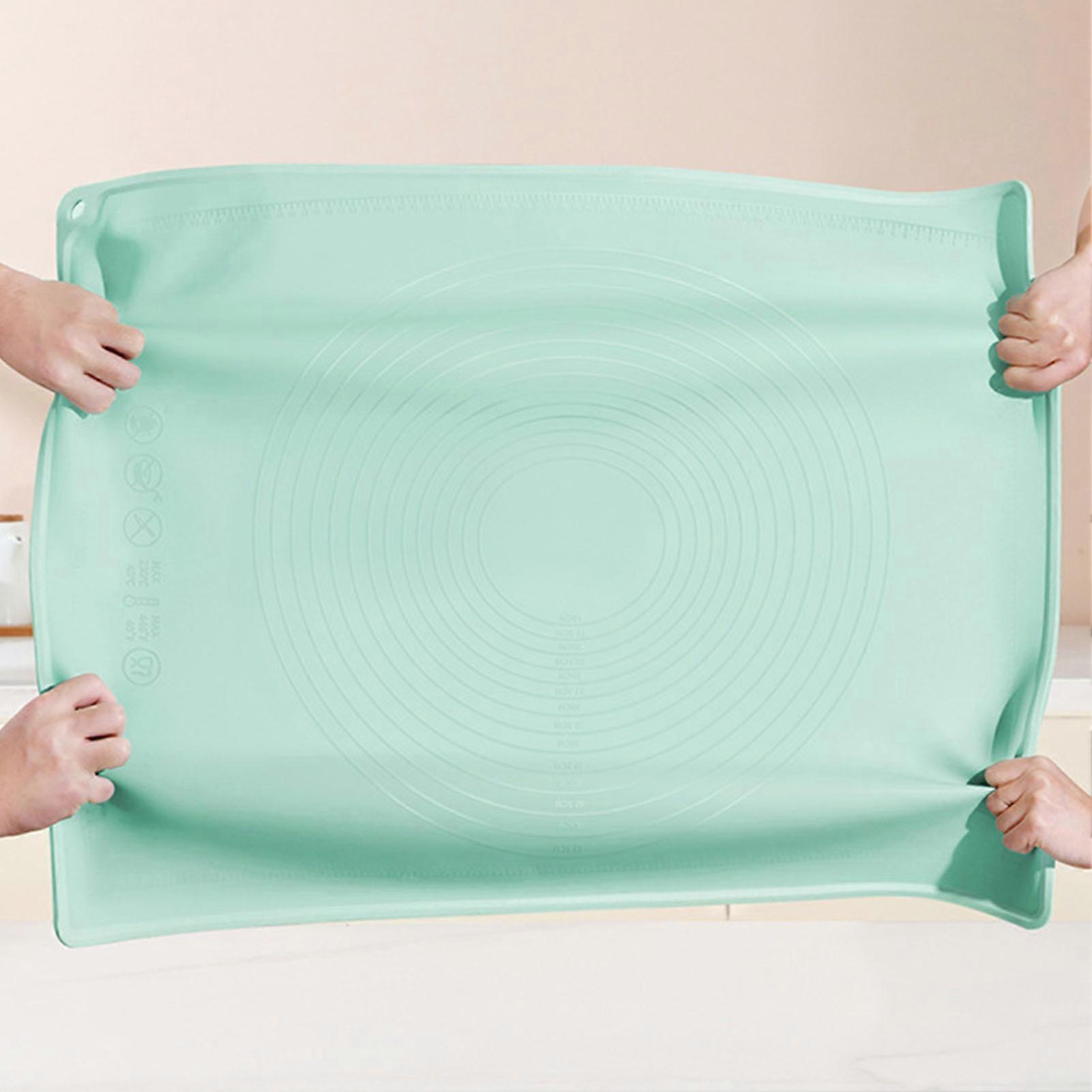 Extra Thick Silicone Dough Rolling Mat 0.2in Thick 15.7x19.7in