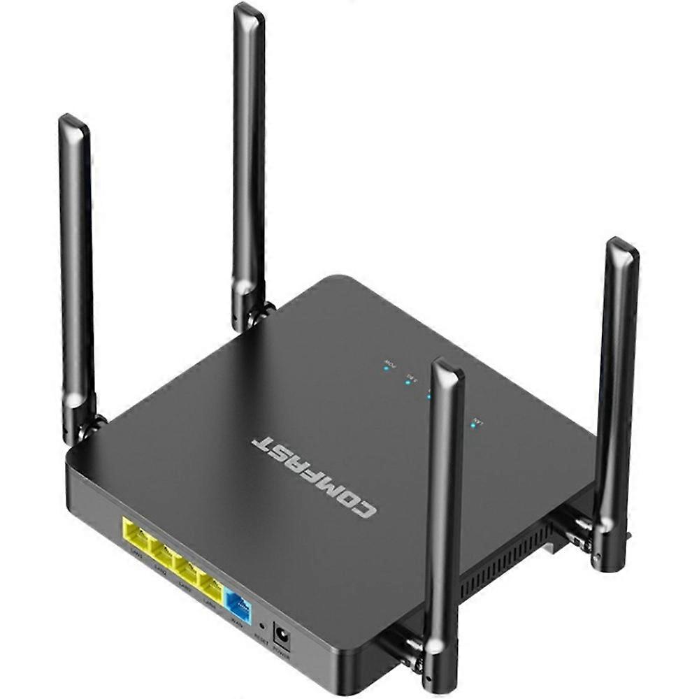 COMFAST CF-N5 V2 1200Mbps WiFi6 Dual Band Wireless Router with Gigabit Ethernet Port and 4 Antennas