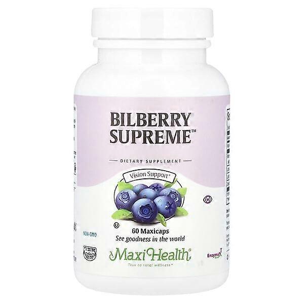 Maxi Health, Bilberry SupremeÃÂ¢ÃÂÃÂ¢, 60 Maxicaps